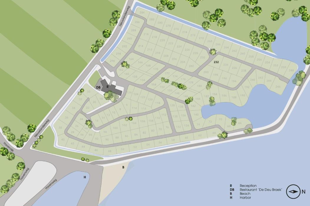 Chaletparc Krabbenkreek Zeeland - Chalet 232 Sint-Annaland Eksteriør bilde